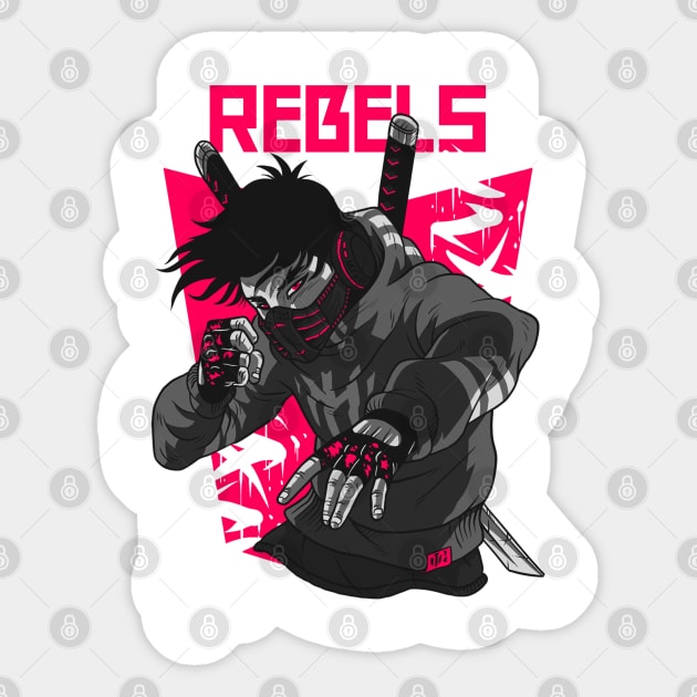 Rebel Sticker by Houseofwinning